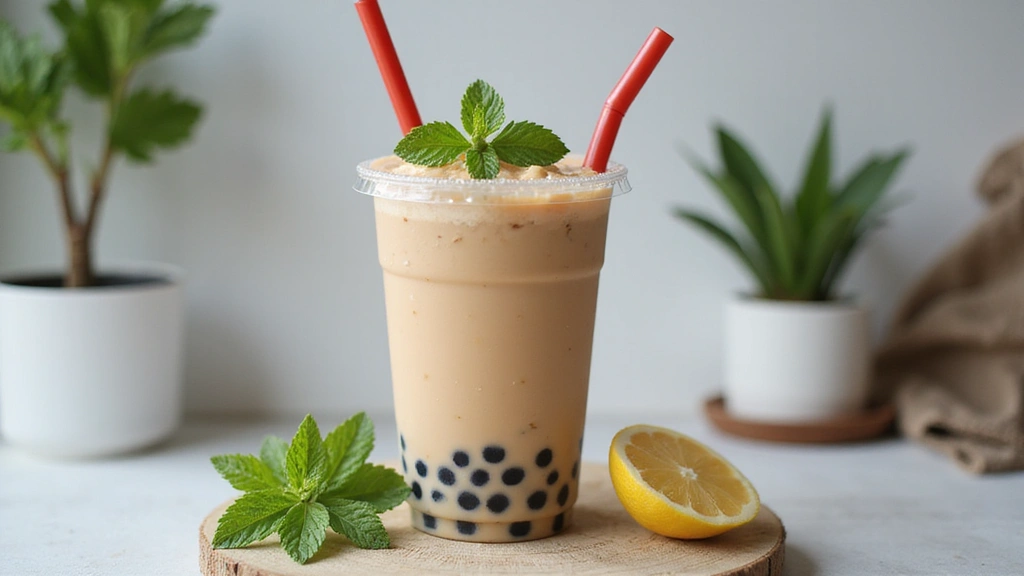 Boba Tea with Bubble Lid – Aesthetic Drink for Photoshoots - Step 8: Garnish and Serve