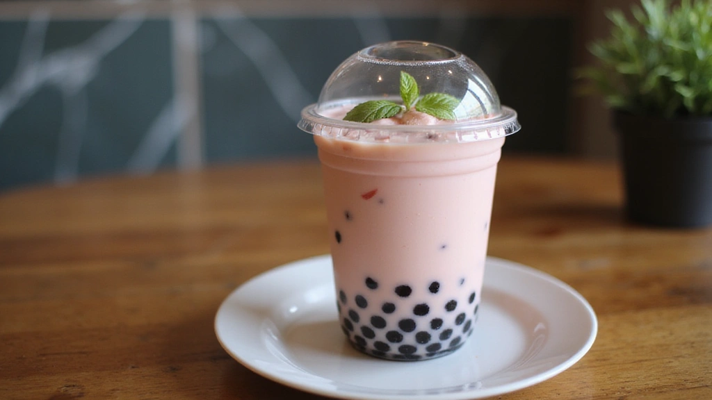 Boba Tea with Bubble Lid – Aesthetic Drink for Photoshoots