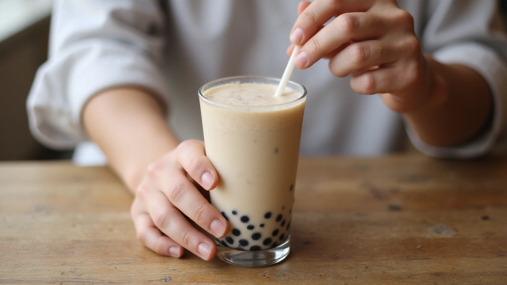 Easy Taro Bubble Tea Recipe You Can Make at Home - Step 7: Stir and Serve