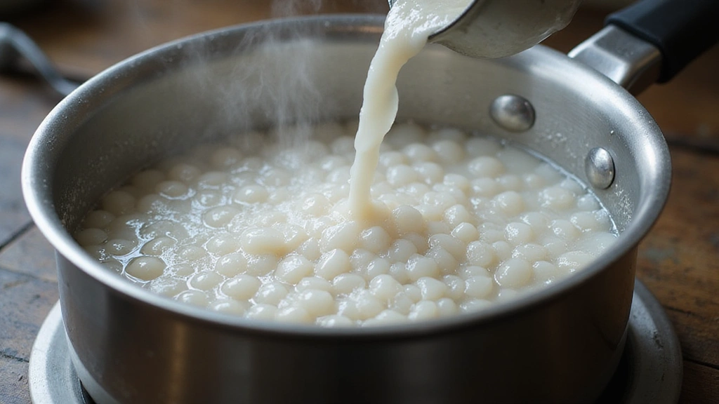 Green Tea Bubble Tea Recipe for a Fresh Energy Boost - Step 3: Cook the Tapioca Pearls