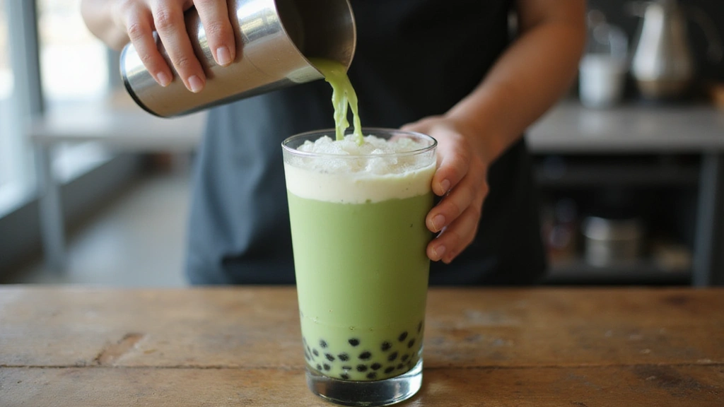 Green Tea Bubble Tea Recipe for a Fresh Energy Boost - Step 5: Assemble the Bubble Tea