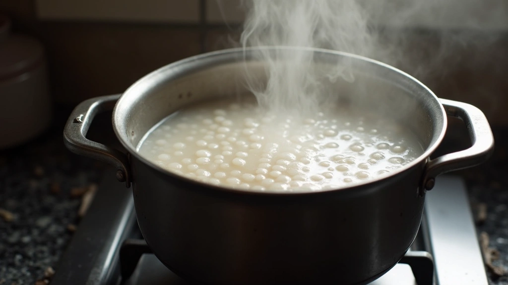 Healthy Matcha Bubble Milk Tea Recipe for Wellness Lovers - Step 3: Cook Tapioca Pearls