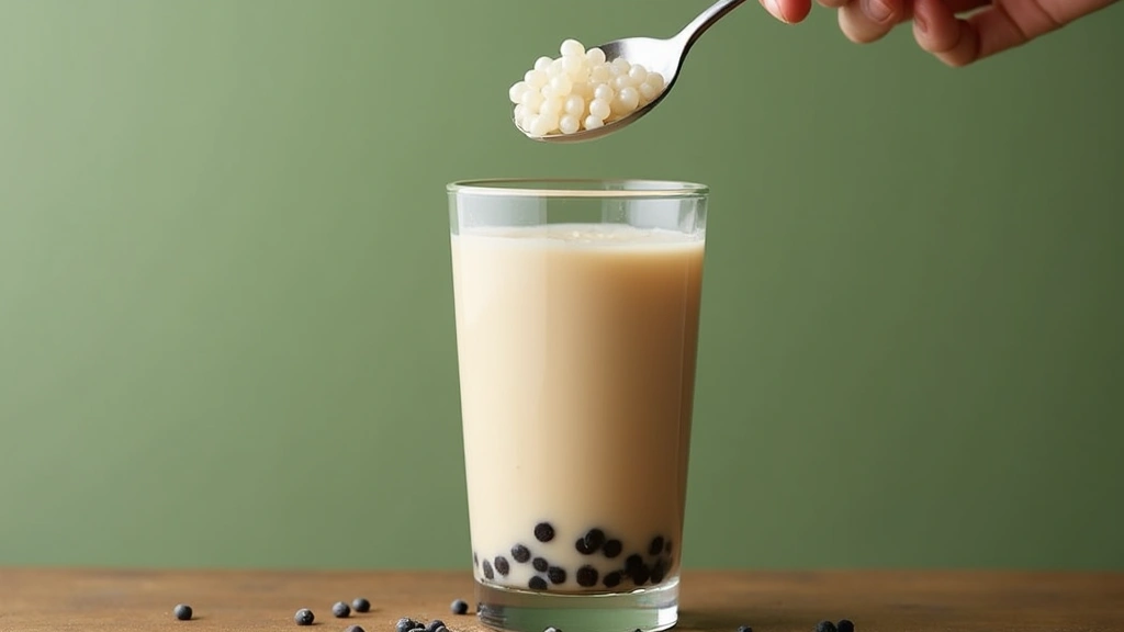Healthy Matcha Bubble Milk Tea Recipe for Wellness Lovers - Step 6: Add Tapioca Pearls