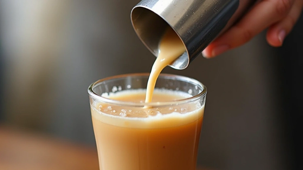 How to Choose the Perfect Bubble Tea Toppings for Your Shop - Step 5: Mix Tea and Milk