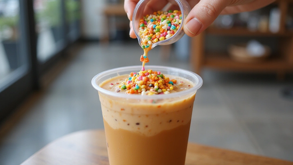 How to Host a Bubble Tea Birthday Party (DIY Bar Setup) - Step 6: Add Toppings