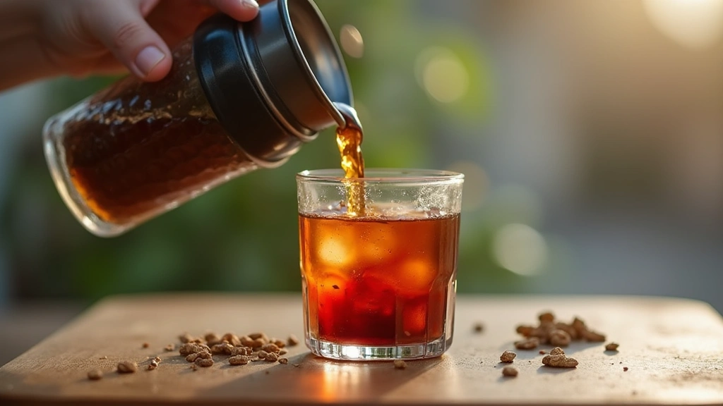 Iced Bubble Tea with Toppings – The Ultimate Chill Drink - Step 6: Pour the Tea Base