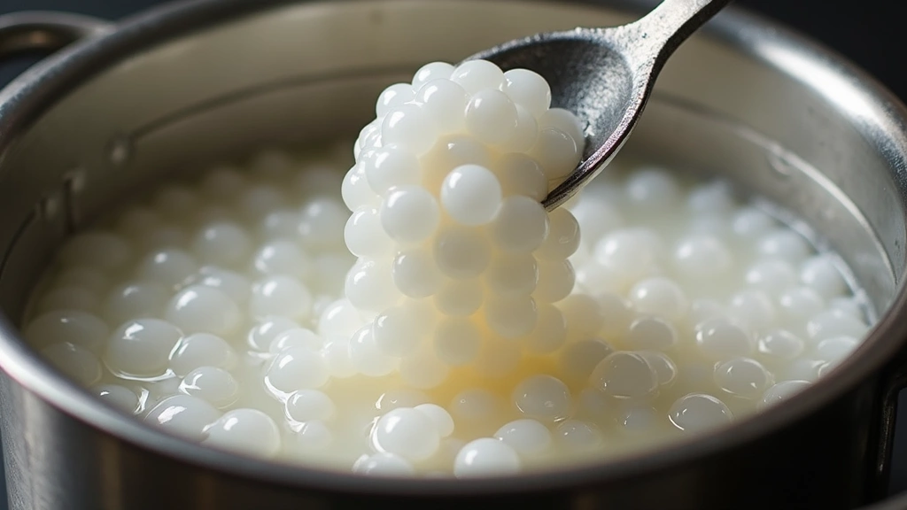 Instant Thai Tea Bubble Tea Recipe You Can Make in 5 Minutes - Step 2: Prepare the Tapioca Pearls