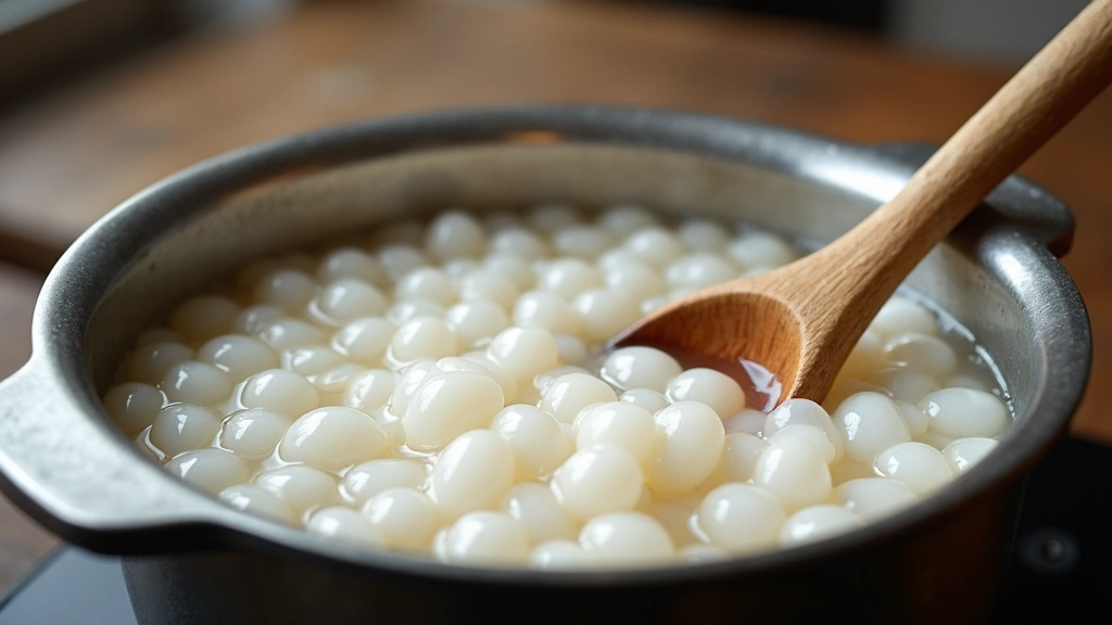 Jasmine Green Tea Bubble Tea – Light, Floral, Refreshing - Step 3: Cook Tapioca Pearls