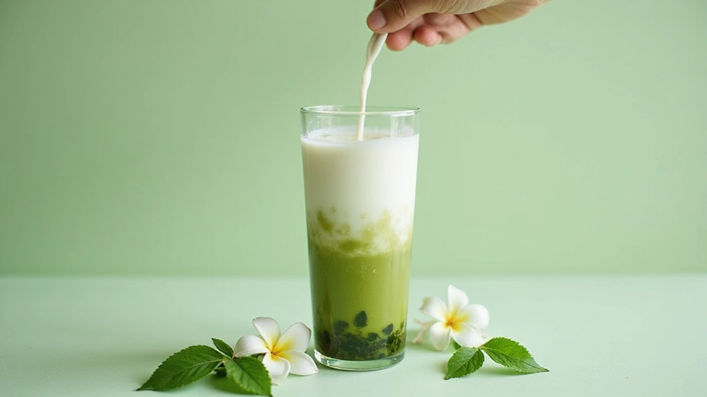 Jasmine Green Tea Bubble Tea – Light, Floral, Refreshing - Step 5: Combine Tea and Milk