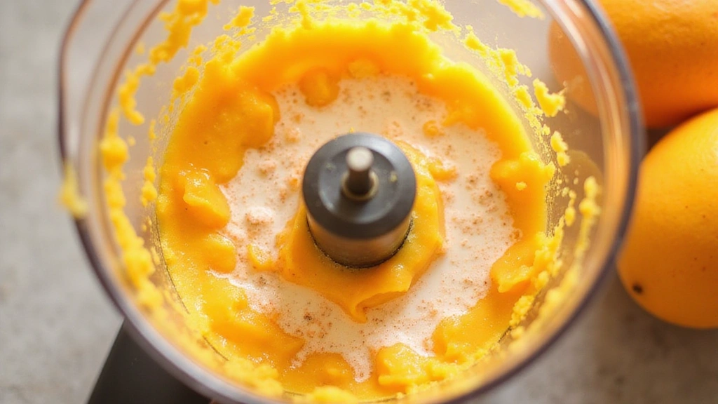 Mango Bubble Tea with Ice – Tropical Summer Drink Recipe - Step 3: Blend Mango Puree