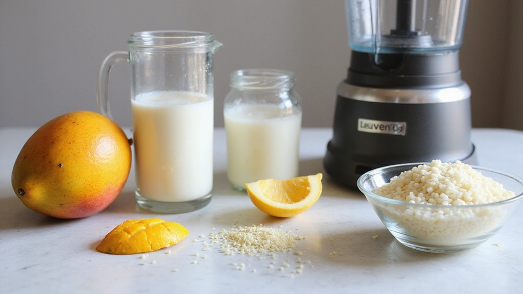 Mango Milk Bubble Tea Recipe That Tastes Like Paradise - Step 1: Prepare Ingredients