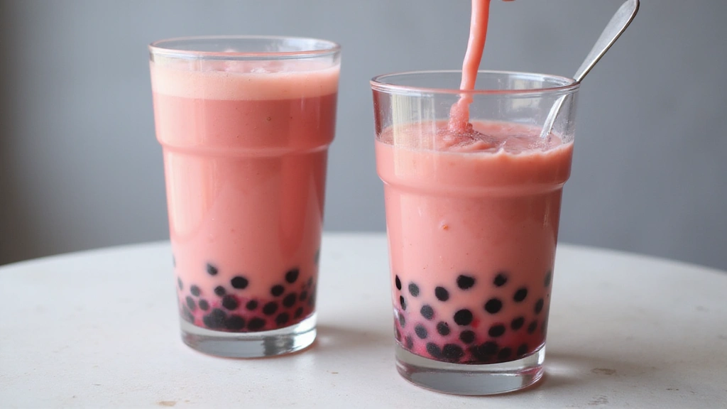 Pretty Pink Bubble Tea with Boba (Aesthetic Drink Idea) - Step 5: Assemble the Drink