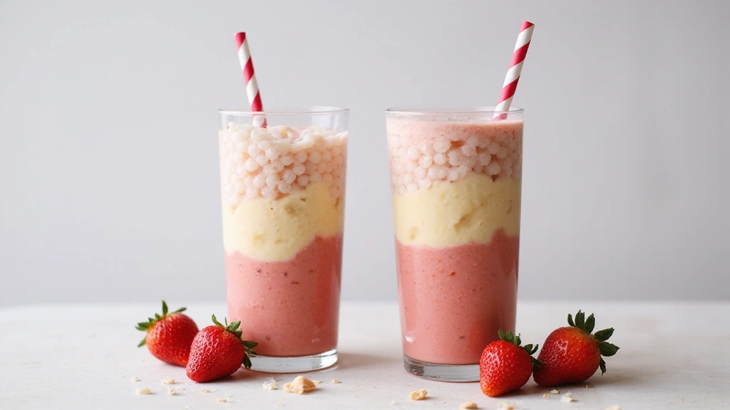 Strawberry Banana Bubble Tea Recipe That Tastes Like Summer - Step 5: Assemble the Bubble Tea