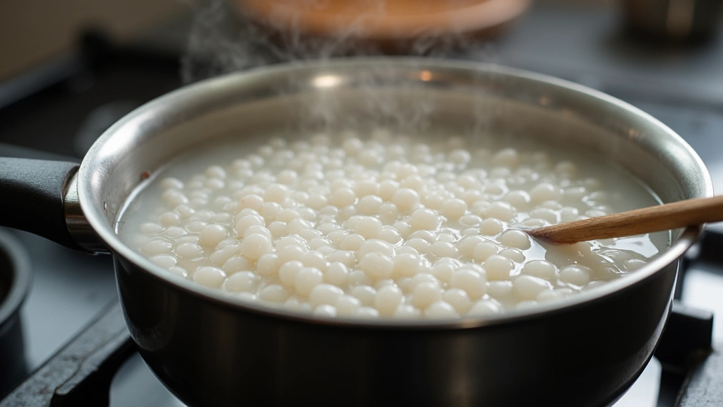 Taiwanese Bubble Tea with Fresh Fruits (Authentic Recipe) - Step 2: Cook the Tapioca Pearls