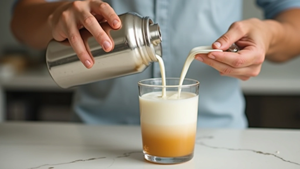 Taiwanese Bubble Tea with Fresh Fruits (Authentic Recipe) - Step 4: Combine Tea and Milk