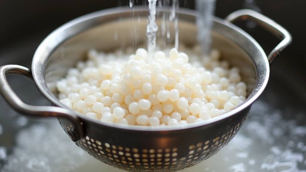 Tapioca Pearls Recipe for Bubble Tea – Soft & Chewy Every Time - Step 6: Cool the Pearls