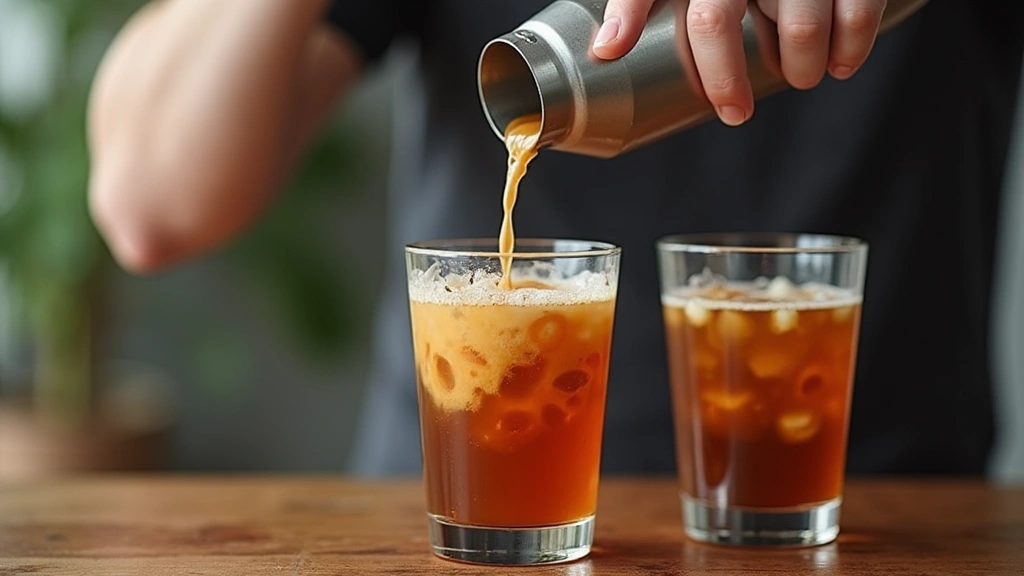 The Best Bubble Tea Recipe with Popping Boba (Fun & Easy!) - Step 4: Pour the Tea Mixture