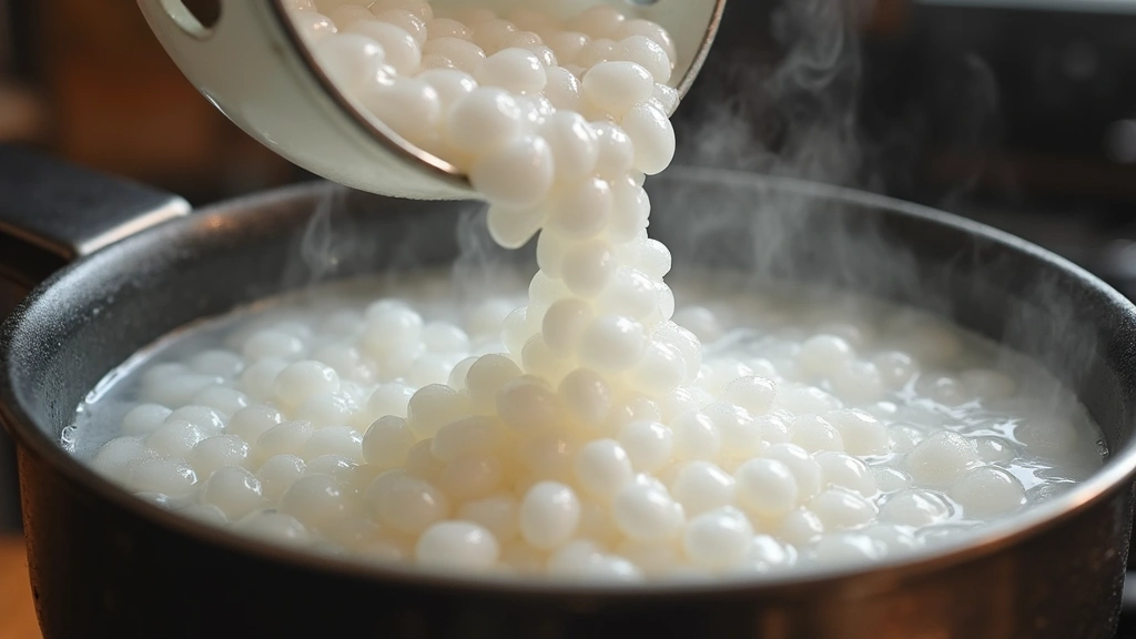 Two Glasses of Bubble Tea – Cute Aesthetic Drink Photos Idea - Step 1: Prepare Tapioca Pearls