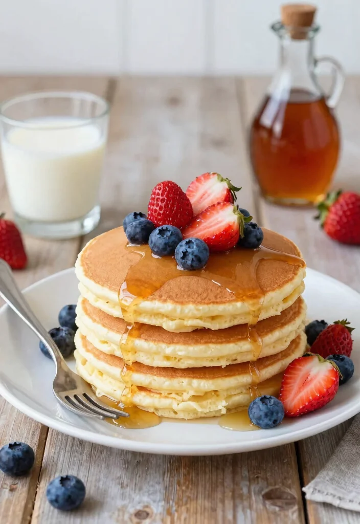 10 Buttermilk Dessert Recipes for Soft Tangy Sweet Treats - 1. Fluffy Buttermilk Pancakes