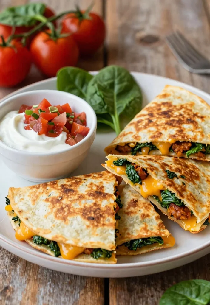 10 Chorizo Dinner Recipes for Easy Bold Weeknight Flavor - 2. Chorizo and Spinach Quesadillas