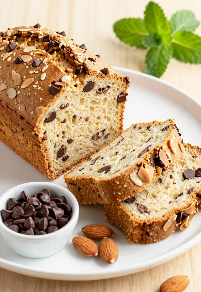 10 Easy Dessert Bread Recipes for Soft Sweet Homemade Loaves - 2. Chocolate Chip Almond Bread