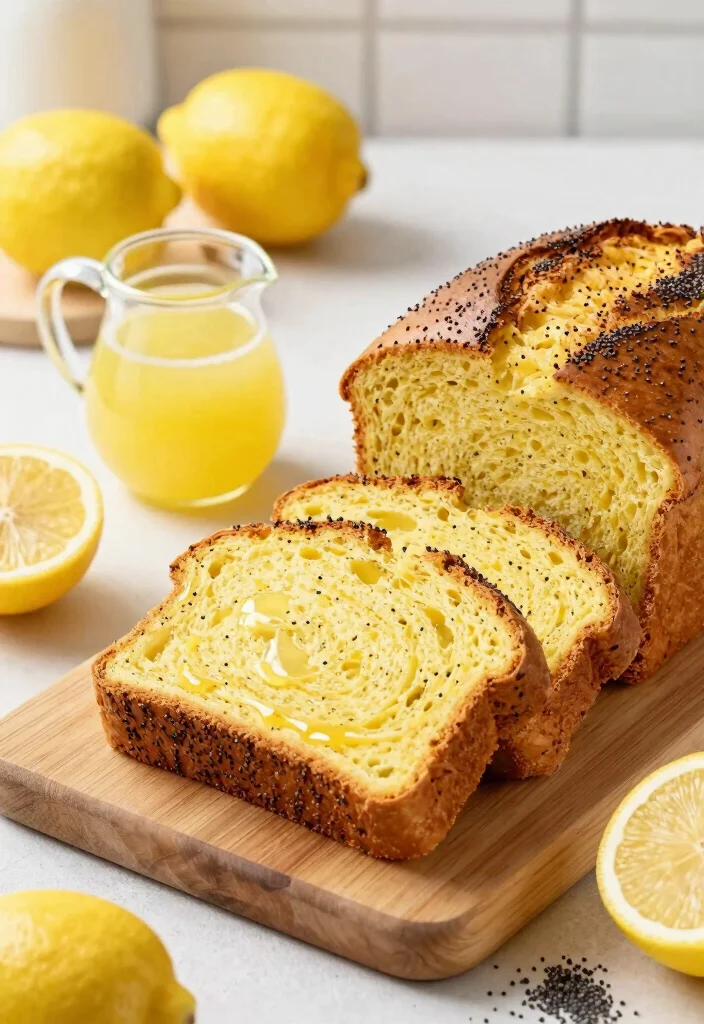 10 Easy Dessert Bread Recipes for Soft Sweet Homemade Loaves - 4. Lemon Poppy Seed Bread