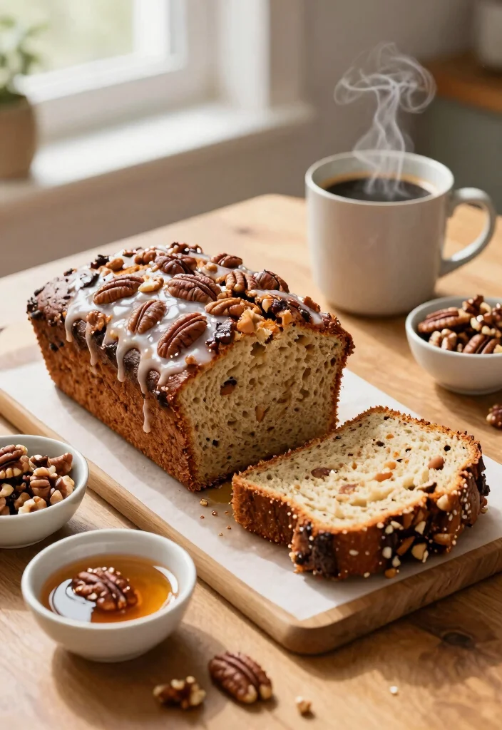 10 Easy Dessert Bread Recipes for Soft Sweet Homemade Loaves - 8. Maple Pecan Bread