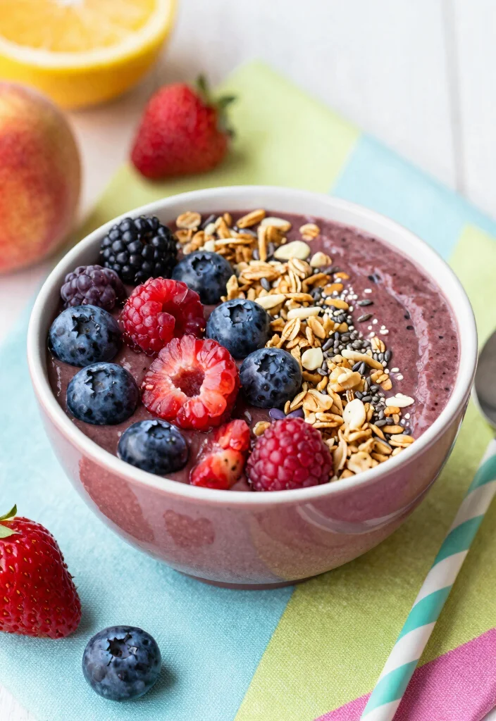 10 Healthy Date Recipes for Simple Naturally Sweet Snacks - 10. Date and Berry Smoothie Bowl