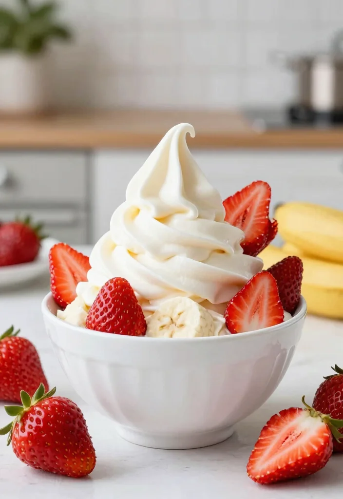 10 Healthy Ninja Creami Recipes for Light Easy Frozen Treats - 7. Strawberry Banana Soft Serve