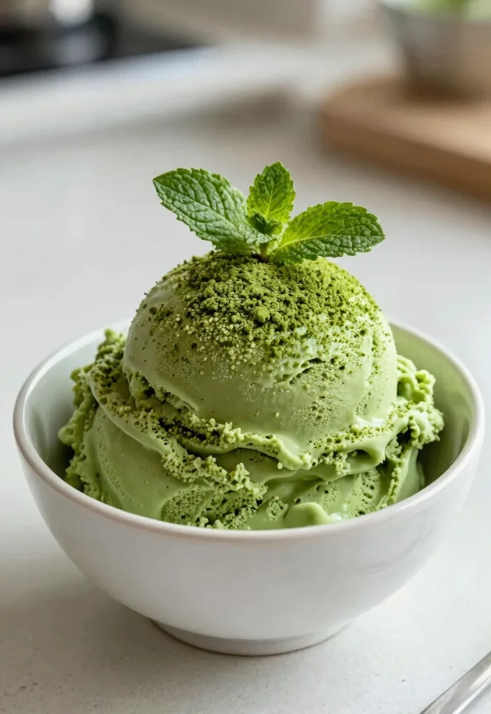 10 Healthy Ninja Creami Recipes for Light Easy Frozen Treats - 8. Matcha Green Tea Ice Cream