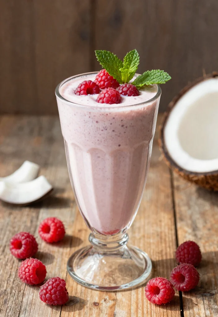 10 Healthy Ninja Creami Recipes for Light Easy Frozen Treats - 9. Raspberry Coconut Milkshake
