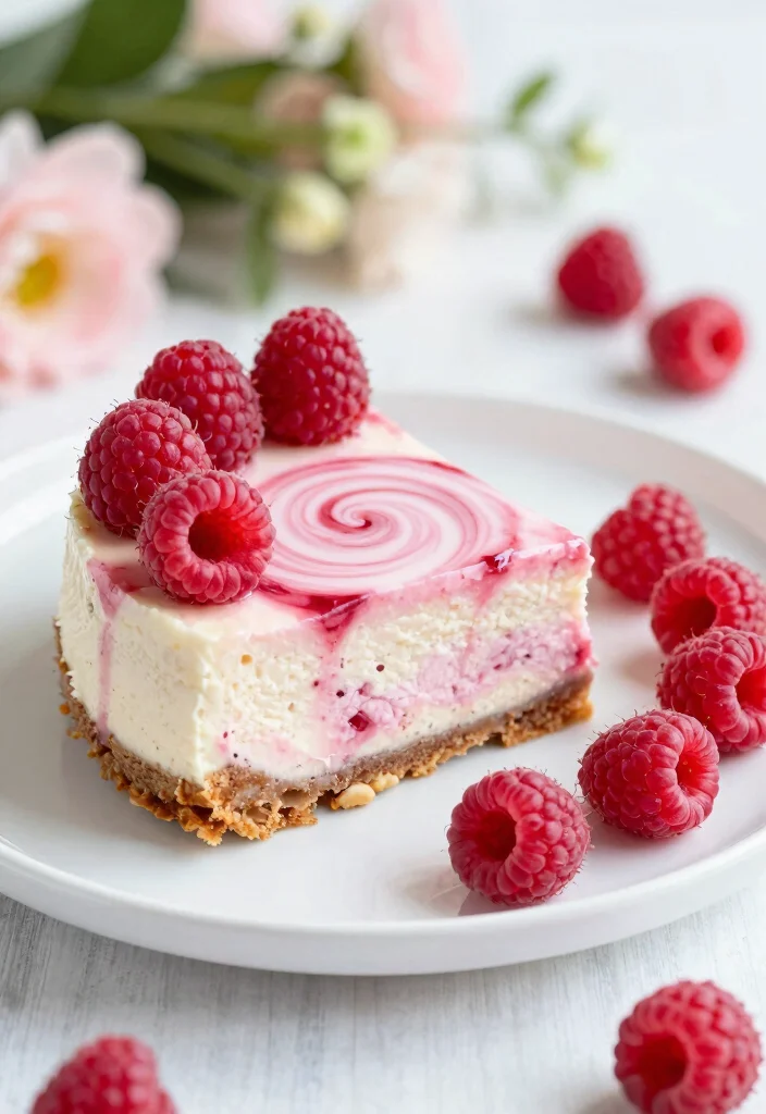 10 Keto Cheesecake Recipes for Easy Low-Carb Sweet Treats - 7. Raspberry Almond Keto Cheesecake