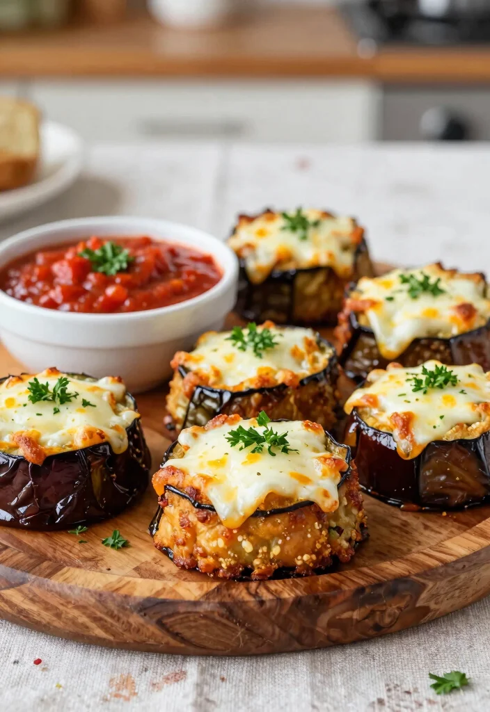 10 Keto Eggplant Recipes for Simple Flavorful Low-Carb Dinners - 2. Eggplant Parmesan Bites