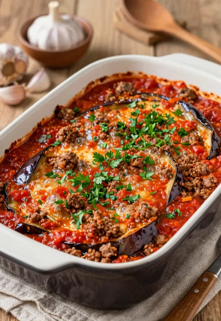 10 Keto Eggplant Recipes for Simple Flavorful Low-Carb Dinners - 5. Eggplant and Ground Beef Casserole