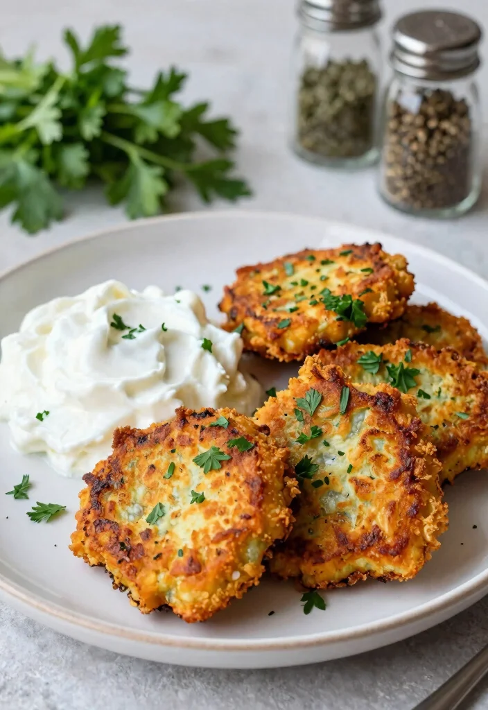 10 Keto Eggplant Recipes for Simple Flavorful Low-Carb Dinners - 8. Eggplant Fritters