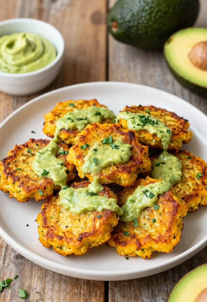 10 Keto Squash Recipes for Cozy Low-Carb Seasonal Meals - 10. Squash Fritters with Avocado Aioli