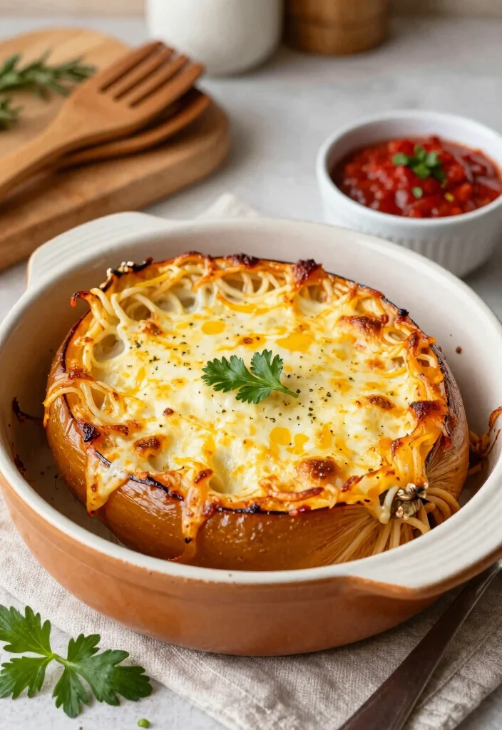 10 Keto Squash Recipes for Cozy Low-Carb Seasonal Meals - 4. Spaghetti Squash Bake with Cheese