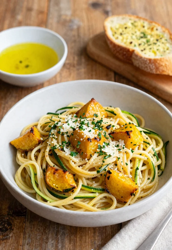 10 Keto Squash Recipes for Cozy Low-Carb Seasonal Meals - 7. Roasted Garlic Spaghetti with Squash