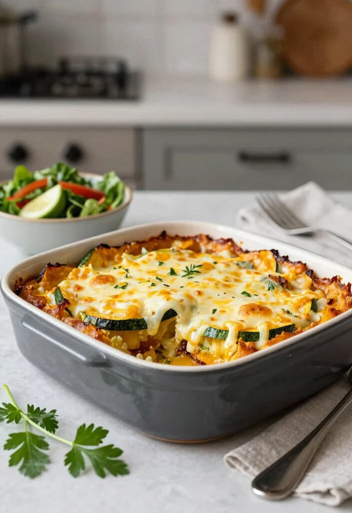 10 Keto Squash Recipes for Cozy Low-Carb Seasonal Meals - 9. Cheesy Zucchini Squash Casserole