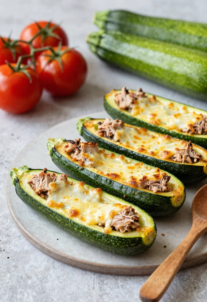10 Keto Tuna Recipes for Easy Protein-Rich Low-Carb Meals - 3. Tuna Zucchini Boats