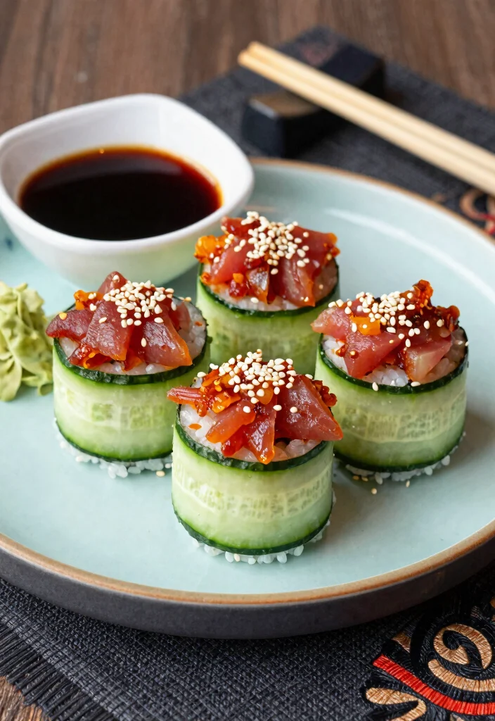 10 Keto Tuna Recipes for Easy Protein-Rich Low-Carb Meals - 6. Spicy Tuna Sushi Rolls