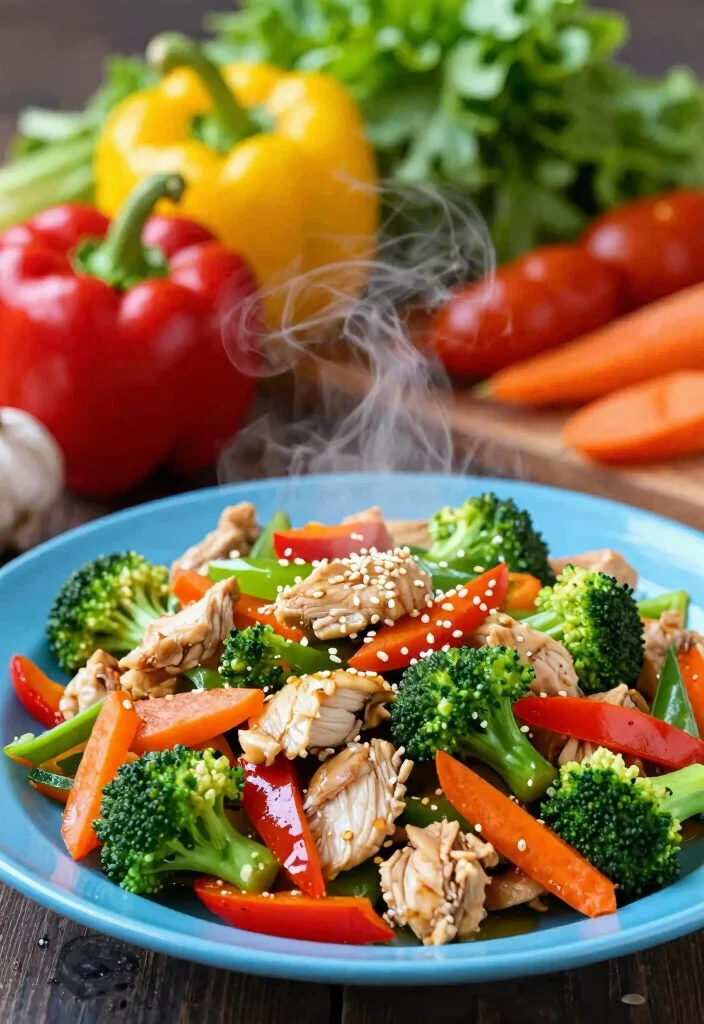 10 Microwave Dinner Recipes for Fast Simple Weeknight Meals - 2. Steamed Veggie & Chicken Stir-Fry