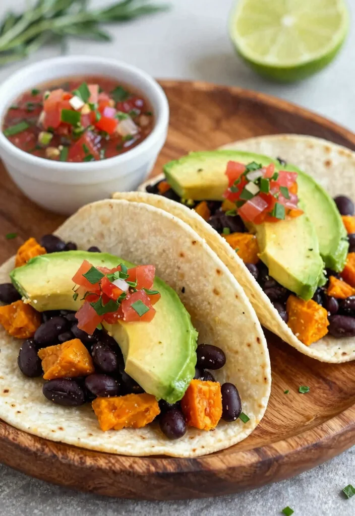 10 Microwave Dinner Recipes for Fast Simple Weeknight Meals - 4. Microwave Sweet Potato & Black Bean Tacos