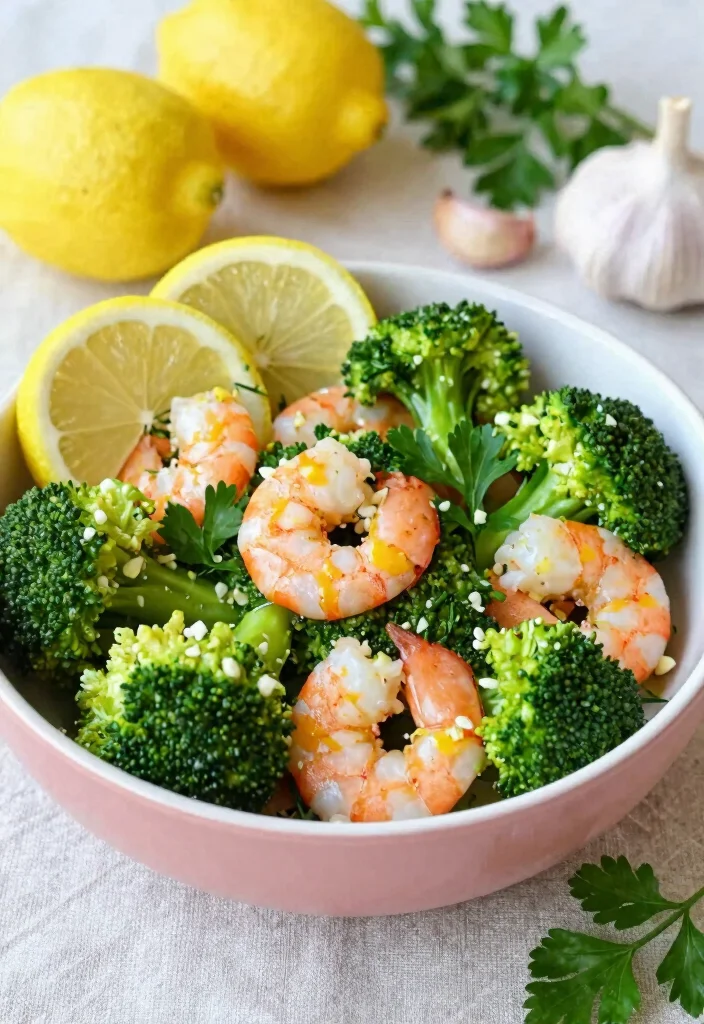 10 Microwave Dinner Recipes for Fast Simple Weeknight Meals - 6. Lemon Garlic Shrimp & Broccoli