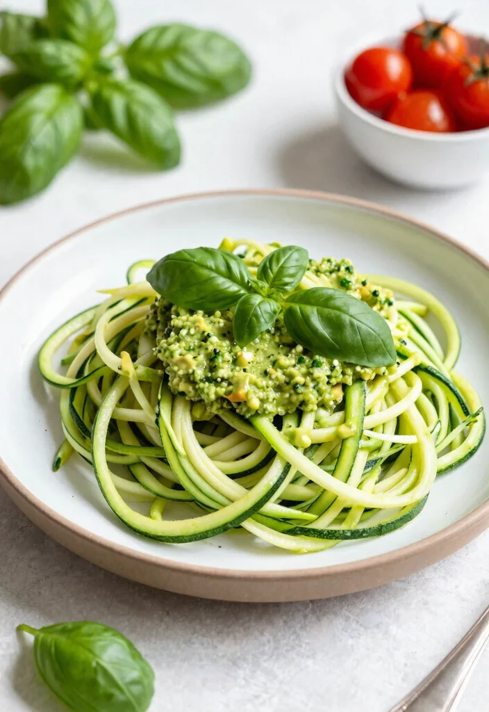 10 Soy-Free Vegan Recipes for Simple Allergen-Friendly Meals - 2. Zucchini Noodles with Avocado Pesto