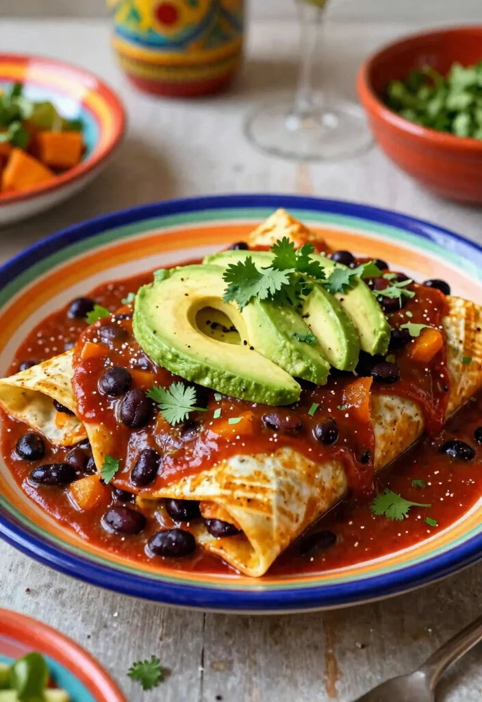 12 Black Bean Vegan Recipes for Easy Protein-Packed Meals - 6. Black Bean and Sweet Potato Enchiladas