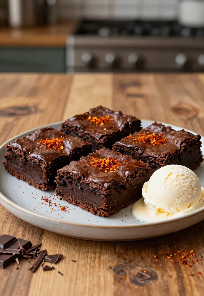 12 Creative Dessert Recipes with Fun Simple Flavor Twists - 2. Spicy Chocolate Chili Brownies