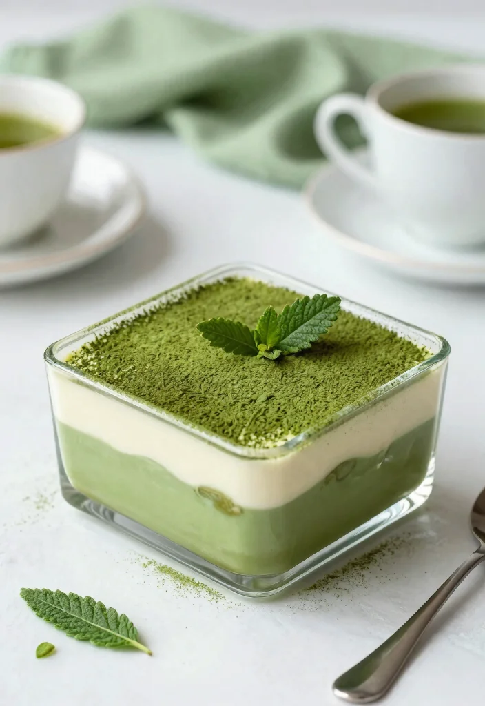 12 Creative Dessert Recipes with Fun Simple Flavor Twists - 3. Matcha Green Tea Tiramisu