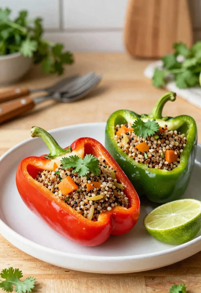 12 Date Night Dinner Recipes for Simple Impressive Meals - 3. Quinoa Stuffed Bell Peppers