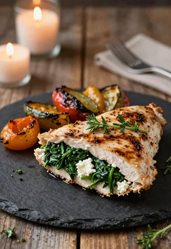 12 Date Night Dinner Recipes for Simple Impressive Meals - 5. Spinach and Feta Stuffed Chicken Breast